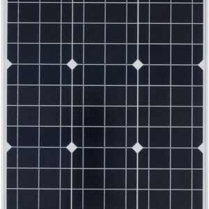 offgridtec Solarmodul 50W MONO 12V Solarpanel, 50 W, Monokristallin, extrem wiederstandsfähiges ESG-Glas