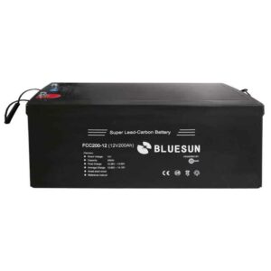 Bluesun - 200 Ah 12 v Blei-Kohlenstoff Solarbatterie, Batteriespeicher für Solaranlagen,PV-Akku