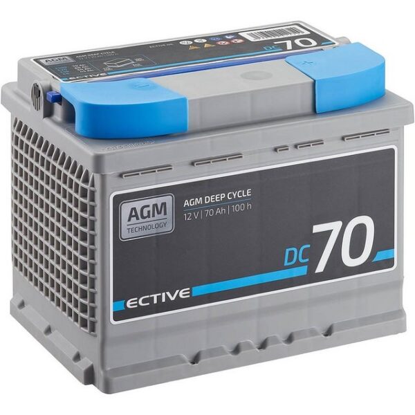 ECTIVE ECTIVE AGM 12V 70Ah Deep Cycle Batterie - Versorgerbatterie Batterie