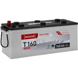 accurat 12V 160Ah Aufbaubatterie Solarbatterie Nassbatterie Batterie