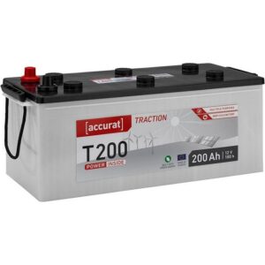 accurat 12V 200Ah Aufbaubatterie Solarbatterie Nassbatterie Batterie