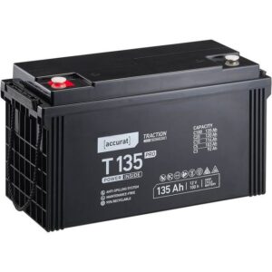 accurat AGM Solarbatterie 12V 135Ah für Wohnmobil Camping Solaranlage Batterie