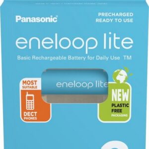 eneloop 2 Panasonic Akku AA 950mAh eneloop lite pre-charged im 2er Blister Akku