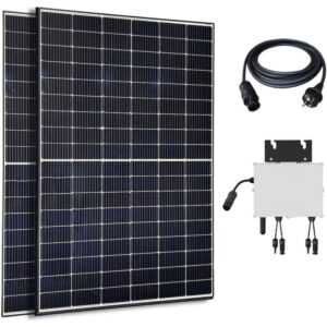 Balkonsolaranlage 830W Module 800W/600W Wechselrichter drosselbar App