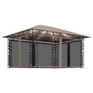 DOTMALL Pavillon mit Moskitonetz & LED-Lichterkette, (Set), BxT: 400x300 cm