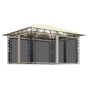 DOTMALL Pavillon mit Moskitonetz & LED-Lichterkette, (Set), BxT: 400x300 cm