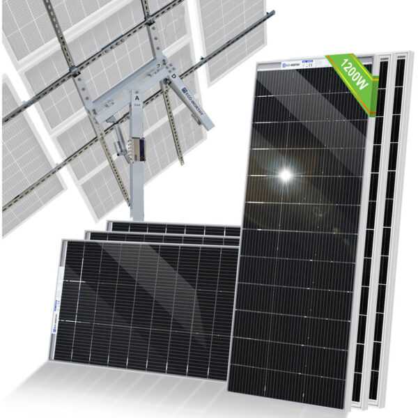 Eco-worthy - Solarpanel Kit Tracking System Dual Axis (Increase 40% Power) with Tracker Controller für Solaranlage mit 6x195W solarmodul