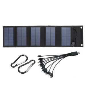 GelldG Solarmodul Tragbares Solarpanel, Sonnenkollektoren für Telefon, Laptop