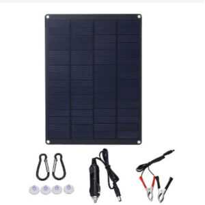 Maerex - 2er-Set Solarpanel Solarladegerät 50W 18V Tragbar Faltbar Wasserdicht 170 x 230 x 2,5 mm