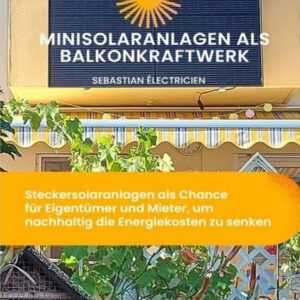 Minisolaranlagen als Balkonkraftwerk