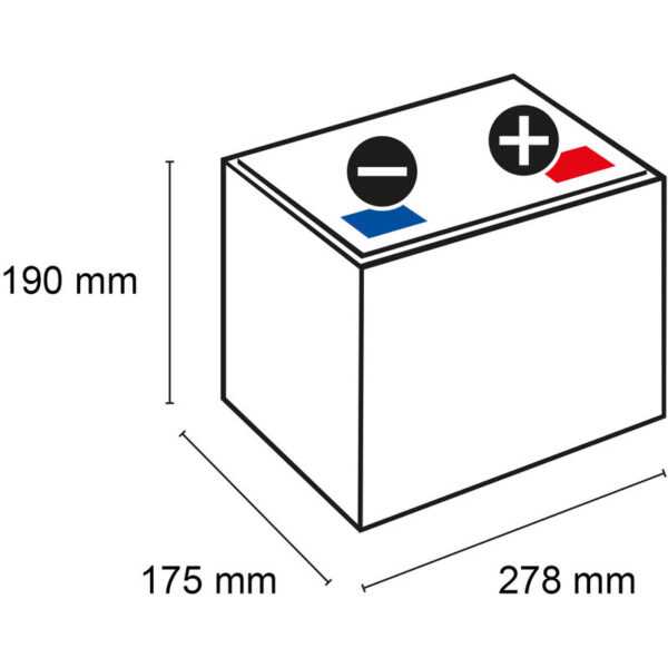 Q-Batteries 12TTB-65 12V 65Ah (C20) geschlossene Blockbatterie, positive Röhrchenplatte