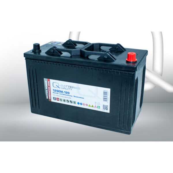 Quality Batteries - Q-Batteries 12SEM-120 12V 120Ah Semitraktionsbatterie