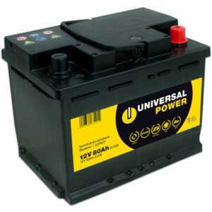 Semitraktion UPA12-80 12V 80Ah (C100) Solar Batterie Wohnmobilbatterie zyklenfest - Universal Power