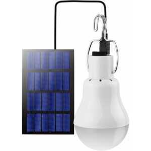 Solar-LED-Glühbirne, Solarleuchten für den Außenbereich, Solarlaterne, Campinglampe, Solar-Hängeleuchte mit Solarpanel, 3-W-Glühbirne,