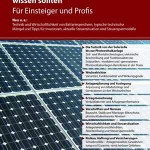 Was Sie über Photovoltaikanlagen wissen sollten