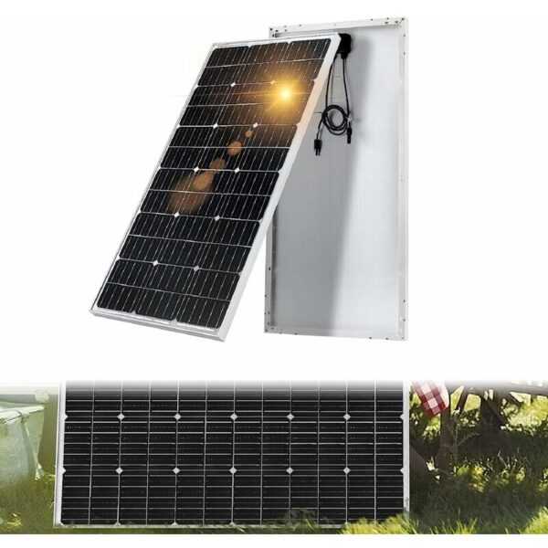 Yardin - Solarmodul Solarpanel Monokristalline Solarzelle Photovoltaik Panel Solaranlage für Wohnmobil, Camping, Gartenhaus, Boot, Berghütte 150W