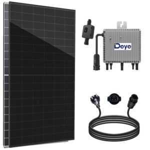 enprovesolar Solaranlage 860W Balkonkraftwerk Komplettset inkl. 430W Bifazial Solarmodule, Neu Generation Deye 800W WIFI Wechselrichter mit Relais, 10M Schuko Stecker