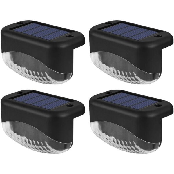 Amirror Smart Ug - Solar-Terrassenbeleuchtung für den Außenbereich, wasserdichte LED-Beleuchtung für Treppen, Terrassen, Wege, 1LED-Farblicht,