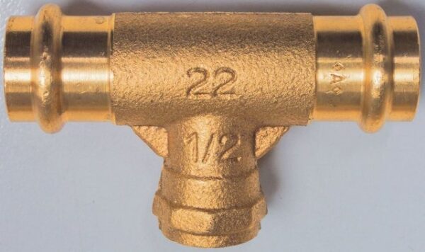 CORNAT Pressfitting Cornat Press-T-Stück Kupfer, ø 22 mm - 1/2 IG