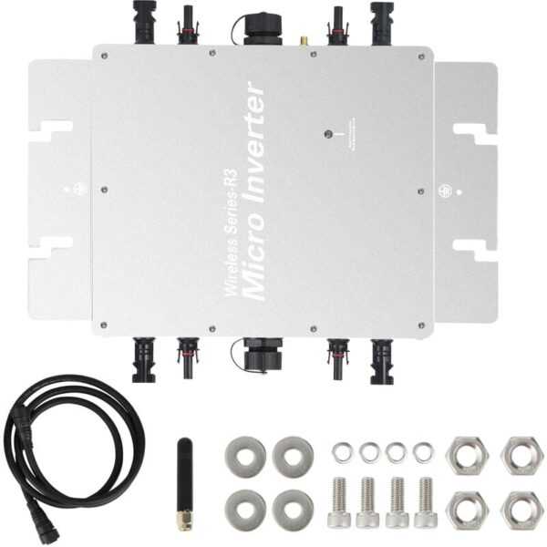 Mikro-Wechselrichter,MPPT-Solar-Grid-Tie-Wechselrichter,Grid-Tie-Konverter mit WiFi-Mobiltelefon-Überwachungssystem (1600 w) - Dewin