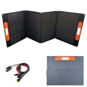 PFCTART Solarabsorber 200W Solarmodul PORTABLE FOLDABLE SOLAR PANEL, BxL: 52.5x65.5 cm, Zum Anschluss an portable Stromversorgung, Solargeneratoren, Kann zum Campen, Angeln und zur Gartenarbeit mitgenommen werden