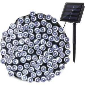 Solar-Außenleuchten, 22 m, 200 LEDs, wasserdichte Weihnachtsbeleuchtung, 8 Beleuchtungsmodi, dekorative Lampen für Garten, Terrasse, Zaun,