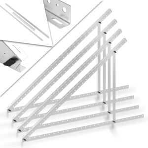 Swanew - 4x 41 zoll/104cm Solarhalterung Solarpanel Halterung 90°Einstellbares Solarmodulhalterung Solarmodul Halterung Mobile Solaranlage Flachdach