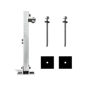 V-tac - vordere und hintere Halterung, verstellbar in der Höhe von 280-415 mm und in der Neigung von 10-15° für Photovoltaik-Solarmodule - 11385