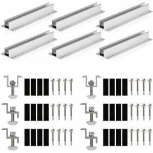 Zelsius - Solarpanel Halterung für 2 Solarpanele Solarmodul Halterung, Solarmodul Befestigung