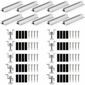 Zelsius - Solarpanel Halterung für 4 Solarpanele Solarmodul Halterung, Solarmodul Befestigung