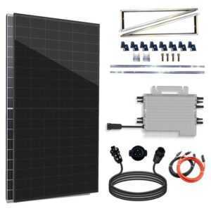 enprovesolar Solaranlage Balkonkraftwerk Set 1720W, (Aufständerung Ost West PV Montage), Deye Wechselrichter 1600W SUN-M160G4-EU-Q0