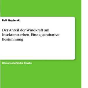 Der Anteil der Windkraft am Insektensterben. Eine quantitative Bestimmung