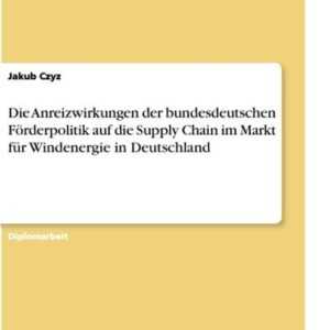 Die Anreizwirkungen der bundesdeutschen Förderpolitik auf die Supply Chain im Markt für Windenergie in Deutschland