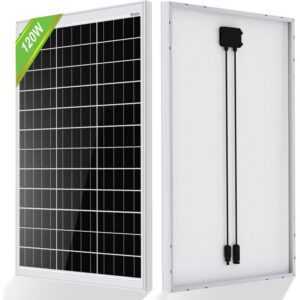 Eco-worthy - 120 w 12V Solarmodul mono Solarpanel Photovoltaik Solarzelle zum Aufladen von 12V Batterie, für Boote, Wohnmobile, Vans,