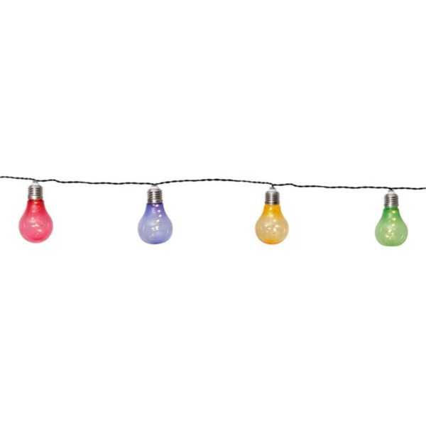 Eglo LED Solar Lichterkette Z in Mehrfarbig und Silber 10x 0,3W - multicolour