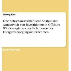 Eine betriebswirtschaftliche Analyse der Attraktivität von Investitionen in Offshore Windenergie aus der Sicht deutscher Energieversorgungsunternehmen