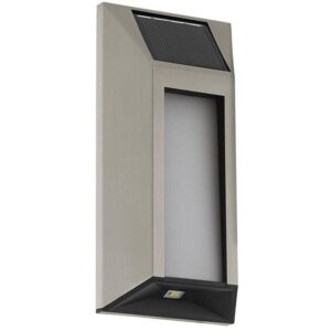 Led Solar Wandleuchte z in Edelstahl 2W IP44 - grey - Eglo