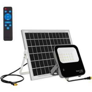 Ledkia - LED-Flutlichtstrahler Solar 60W 170lm/W IP65 Solar mit Fernbedienung Neutralweiß 4500K