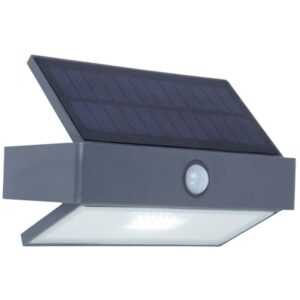 Lutec - led Solar Wandleuchte Arrow in Anthrazit mit - black