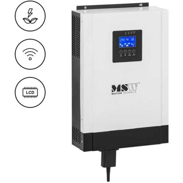 MSW - Wechselrichter 5000 w mppt max. Ladestrom 80 a lcd Solarwechselrichter 230 v