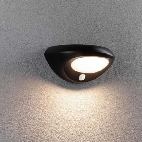 Paulmann LED Solar Wandleuchte Sorova in Anthrazit 3,5W 220lm - black