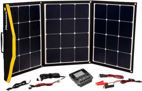 Phaesun Solarmodul "Module Kit Phaesun Fly Weight 135 Premium", 135 W, Monokristallin, (Komplett-Set, 2-St)