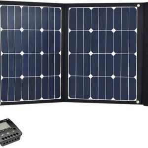 Phaesun Solarmodul "Module Kit Phaesun Fly Weight 90 Premium", 90 W, Monokristallin, (Komplett-Set, 2-St), inklusive Laderegler