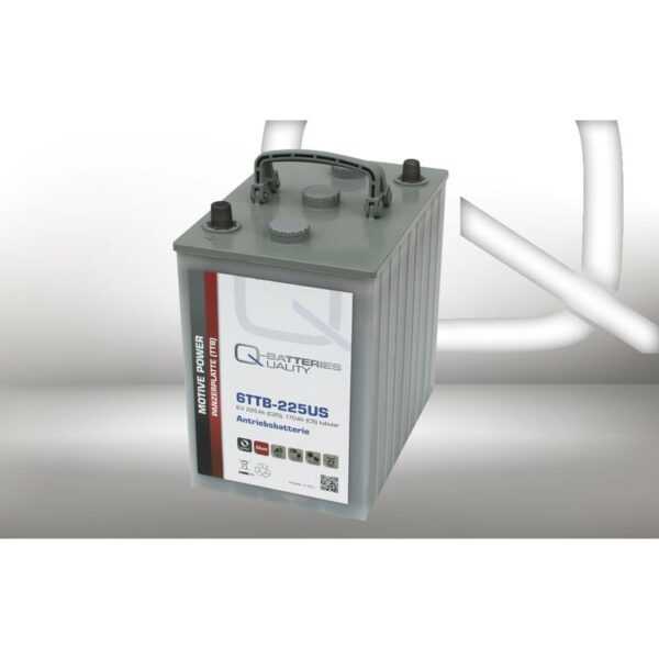 Q-Batteries 6TTB-225US 6V 225Ah (C20) geschlossene Blockbatterie, positive Röhrchenplatte