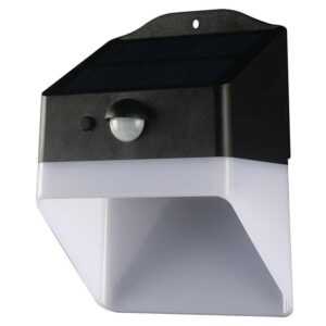 Solarleuchten - Solar-Wandleuchten Sensor - IP65 - Schwarz+Weiß - 2 Watt - 200 Lumen - 4000K