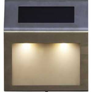 Star Trading - led Solar Wandleuchte Wally in Silber 0,06W IP44 mit - grey