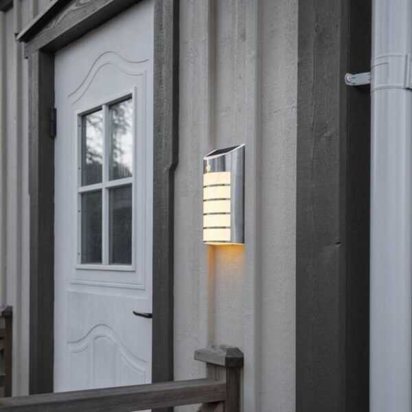 Star Trading - led Solar Wandleuchte Wally in Silber IP44 - grey