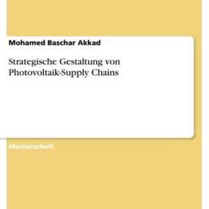 Strategische Gestaltung von Photovoltaik-Supply Chains