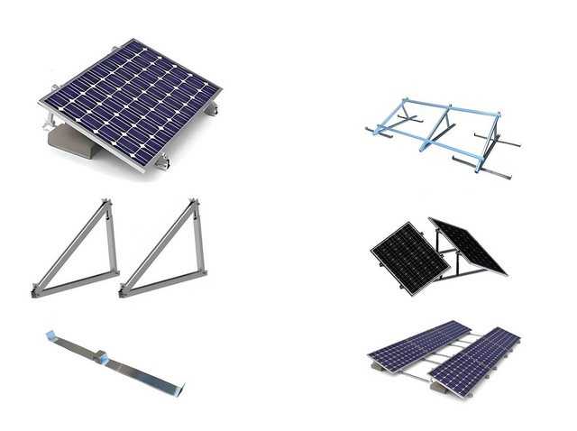 TZIpower Solar Halterung Aufständerung Flachdach Garage Balkonkraftwerk 10-40° Solarmodul-Halterung, (Komplettset)