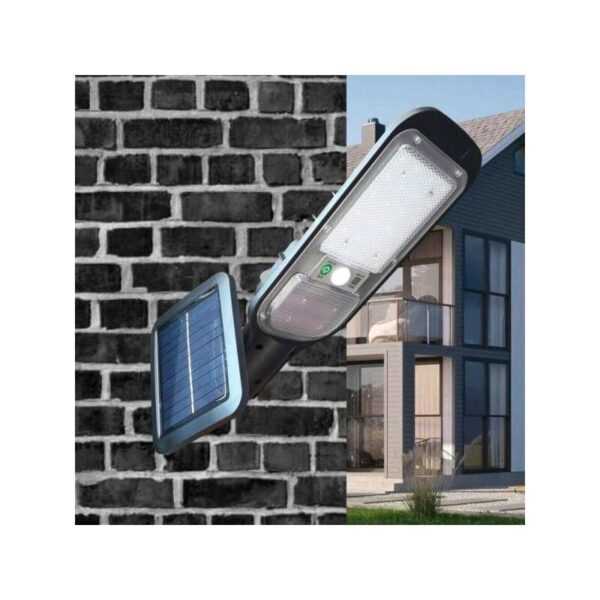 Trade Shop Traesio - strassenlaterne solarpanel bewegungsmelder 24 led 120W JX-516